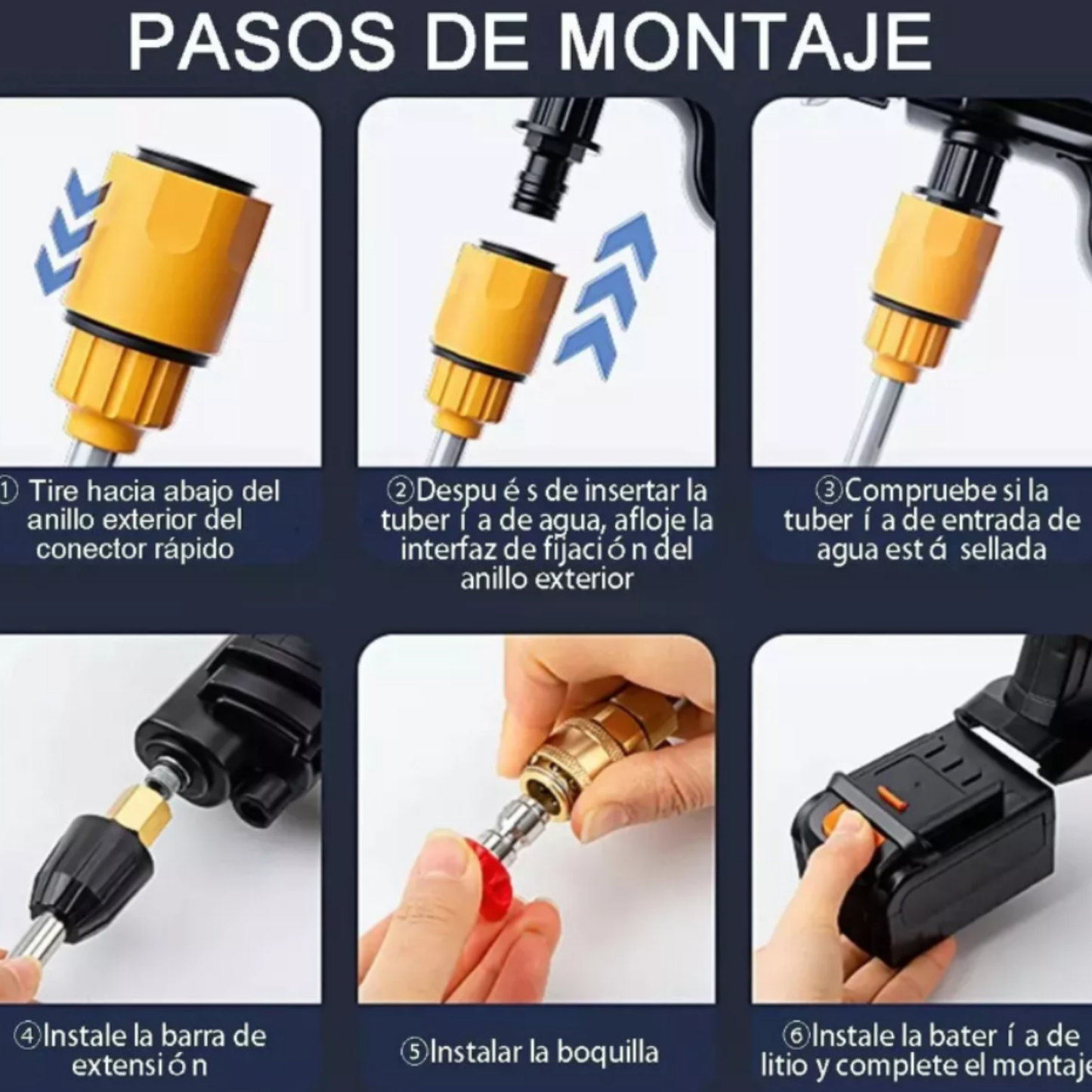 Kit Hidrolavadora 2 baterias+ Aspiradora